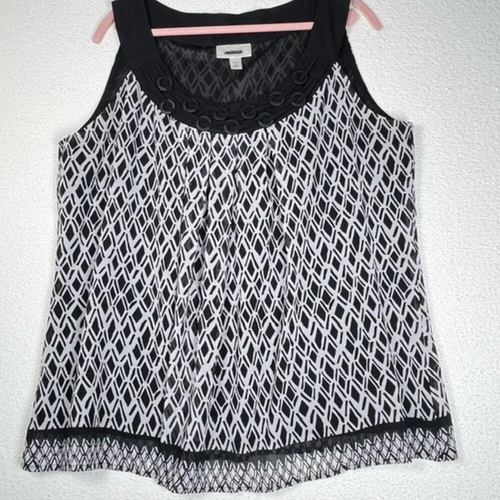 Dressbarn Womens Sleeveless Top Plus Size 1X - Picture 1 of 6